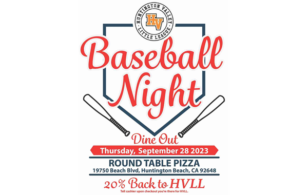 Join Us at Round Table Pizza on 9/28 to Support HVLL!