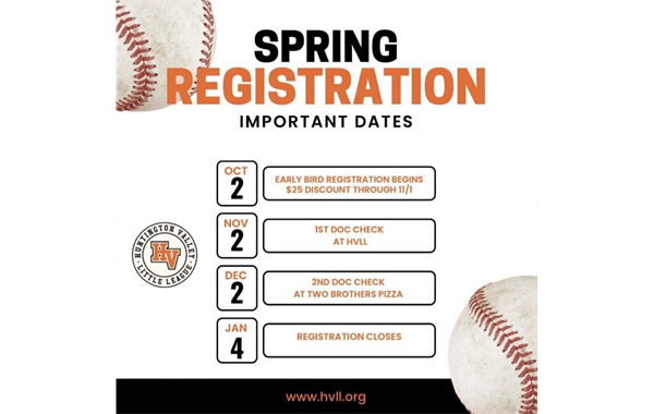 Spring Registration Important Dates