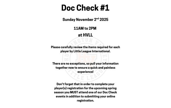 1st Doc Check - Nov. 2nd