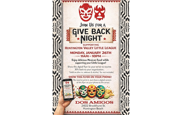 Dine Out Fundraiser 1/26 @ Dos Amigos