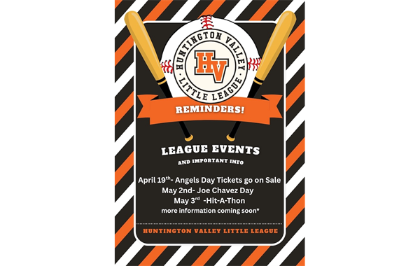 Upcoming League Events